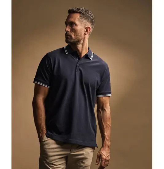 Polo elasticizzata a righe Luxury (1407) Tee Jays