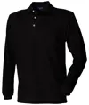 Polo in cotone a manica lunga Henbury