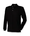 Polo in cotone a manica lunga Henbury