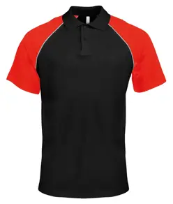 Polo stile baseball a contrasto Kariban
