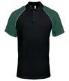 Polo stile baseball a contrasto Kariban