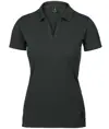 Polo stretch di lusso con scollo a V donna Harvard Nimbus