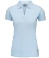Polo stretch di lusso con scollo a V donna Harvard Nimbus