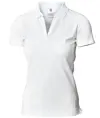 Polo stretch di lusso con scollo a V donna Harvard Nimbus