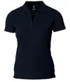 Polo stretch di lusso con scollo a V donna Harvard Nimbus