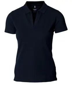 Polo stretch di lusso con scollo a V donna Harvard Nimbus