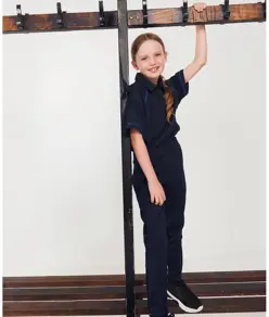 Polo tecnica bambino con profili a contrasto Finden & Hales