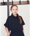 Polo tecnica bambino con profili a contrasto Finden & Hales