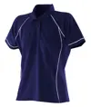 Polo tecnica da donna con piping Finden & Hales