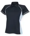 Polo tecnica da donna con piping Finden & Hales