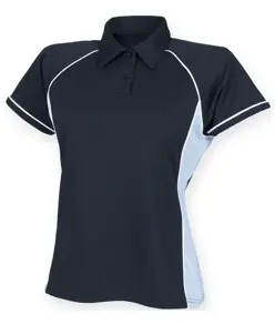 Polo tecnica da donna con piping Finden & Hales