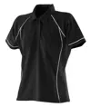 Polo tecnica da donna con piping Finden & Hales
