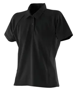 Polo tecnica da donna con piping Finden & Hales
