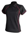 Polo tecnica da donna con piping Finden & Hales