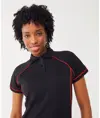 Polo tecnica da donna con piping Finden & Hales