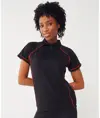 Polo tecnica da donna con piping Finden & Hales