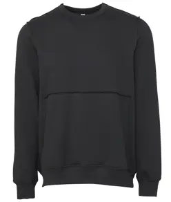 Pullover girocollo unisex con cuciture a taglio vivo Bella Canvas