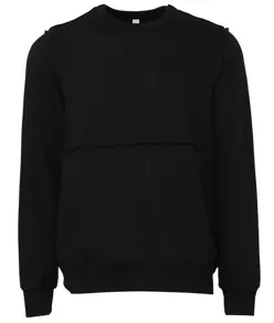 Pullover girocollo unisex con cuciture a taglio vivo Bella Canvas