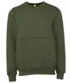 Pullover girocollo unisex con cuciture a taglio vivo Bella Canvas