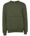 Pullover girocollo unisex con cuciture a taglio vivo Bella Canvas