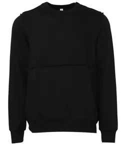 Pullover girocollo unisex con cuciture a taglio vivo Bella Canvas