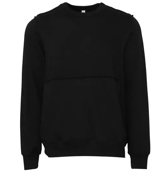 Pullover girocollo unisex con cuciture a taglio vivo Bella Canvas