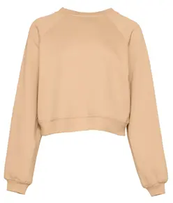 Pullover in pile da donna con maniche raglan Bella Canvas