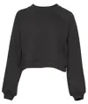 Pullover in pile da donna con maniche raglan Bella Canvas