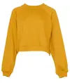Pullover in pile da donna con maniche raglan Bella Canvas