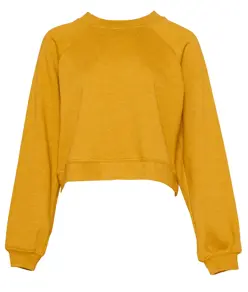 Pullover in pile da donna con maniche raglan Bella Canvas