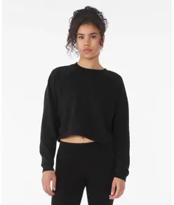 Pullover in pile da donna con maniche raglan Bella Canvas
