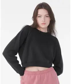 Pullover in pile da donna con maniche raglan Bella Canvas