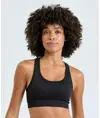 Reggiseno sportivo modellante a tinta unita 3D Fit TriDri® senza cuciture TriDri