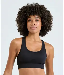 Reggiseno sportivo modellante a tinta unita 3D Fit TriDri® senza cuciture TriDri