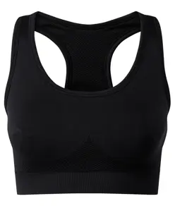 Reggiseno sportivo modellante a tinta unita 3D Fit TriDri® senza cuciture TriDri