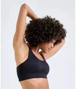 Reggiseno sportivo modellante a tinta unita 3D Fit TriDri® senza cuciture TriDri