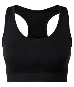 Reggiseno sportivo modellante a tinta unita 3D Fit TriDri® senza cuciture TriDri