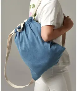 Sacca da palestra in denim Bagbase