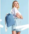 Sacca da palestra in denim Bagbase