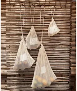 Sacchetti a rete in cotone biologico Westford Mill