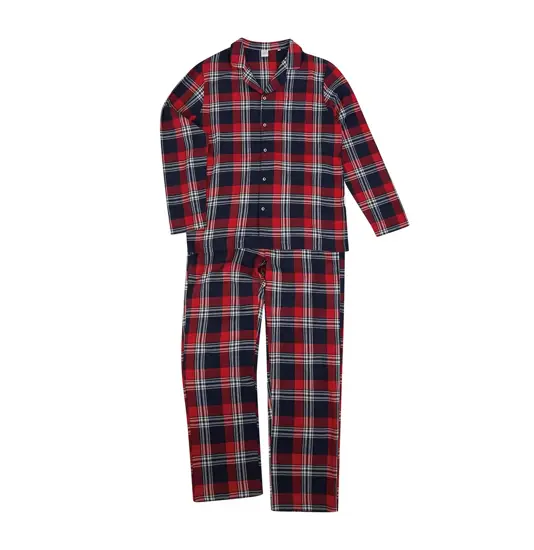 Set da notte tartan da uomo SF