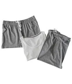 Set pigiama corto da donna (in custodia) Towel City