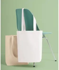 Shopper 'base piatta' in tela premium riciclata Nutshell