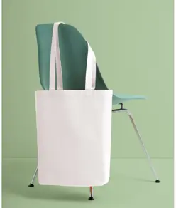 Shopper 'base piatta' in tela premium riciclata Nutshell