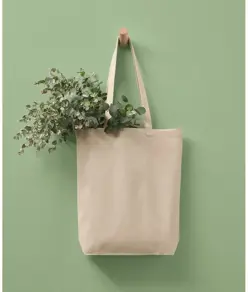 Shopper 'base piatta' in tela premium riciclata Nutshell