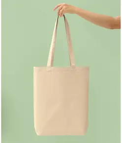 Shopper 'base piatta' in tela premium riciclata Nutshell