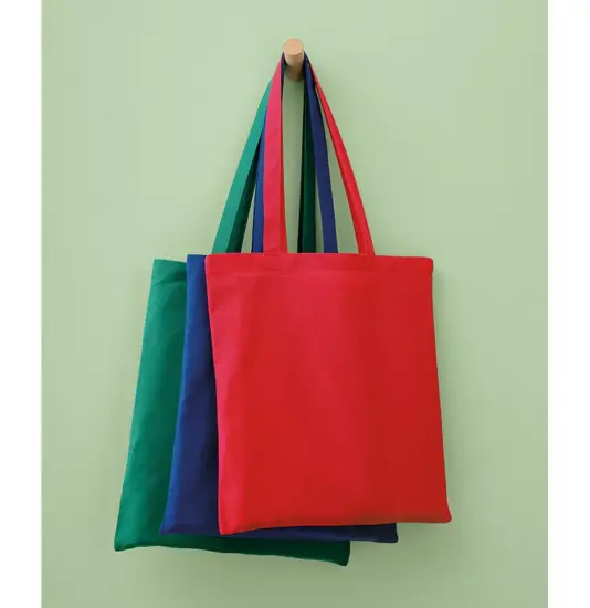 Shopper con manici lunghi in cotone riciclato Nutshell