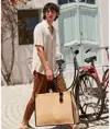 Shopper da mercato in iuta inamidata naturale Westford Mill