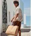 Shopper da mercato in iuta inamidata naturale Westford Mill