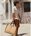Shopper da mercato in iuta inamidata naturale Westford Mill